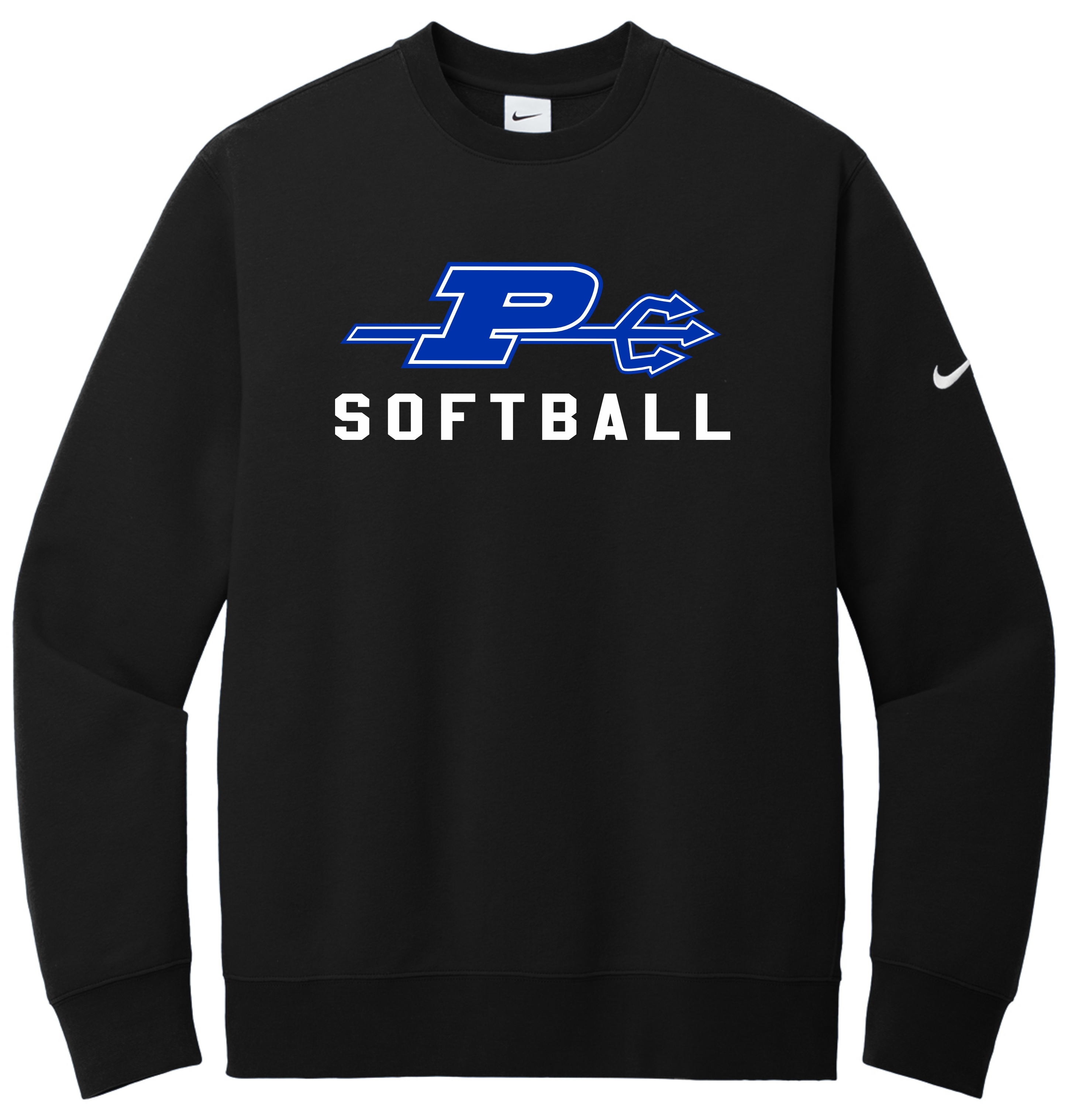 Nike Club Fleece Sleeve Swoosh Crew