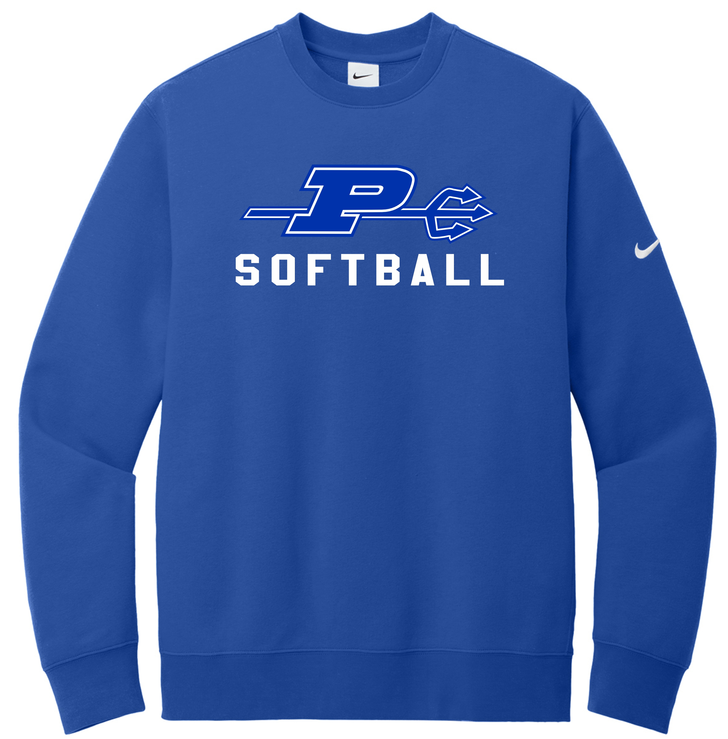 Nike Club Fleece Sleeve Swoosh Crew