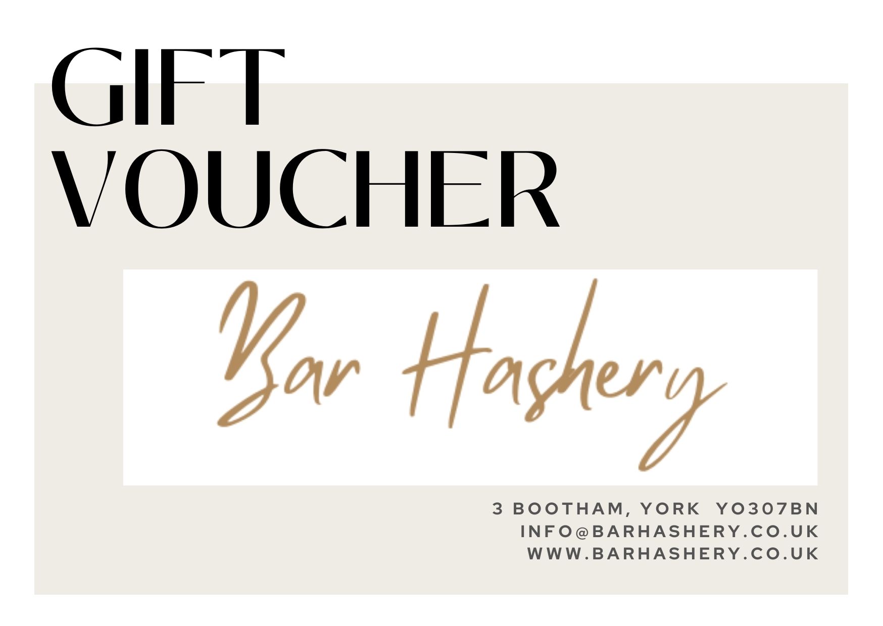 Gift voucher for lunch