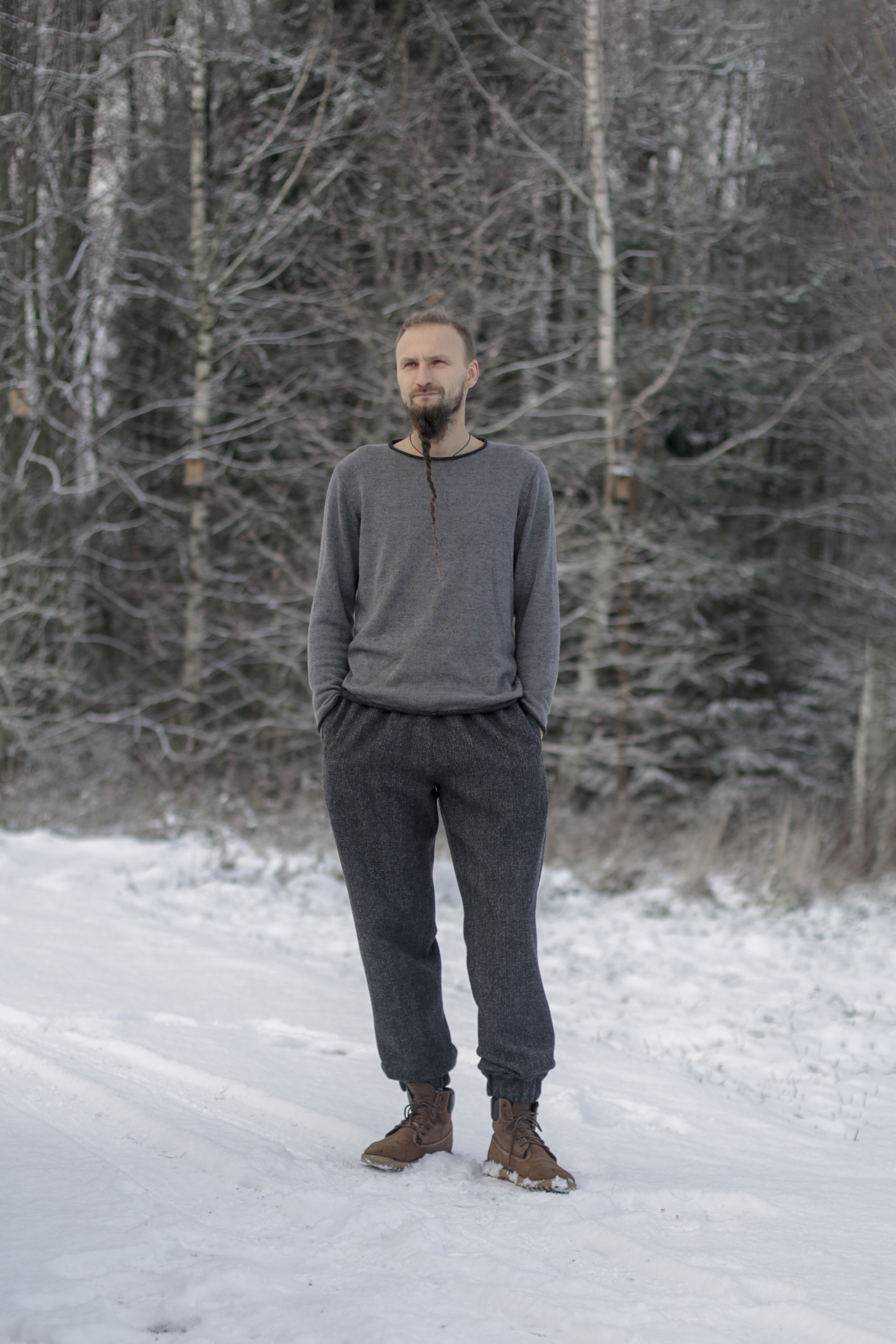 Vilnonės laisvalaikio kelnės