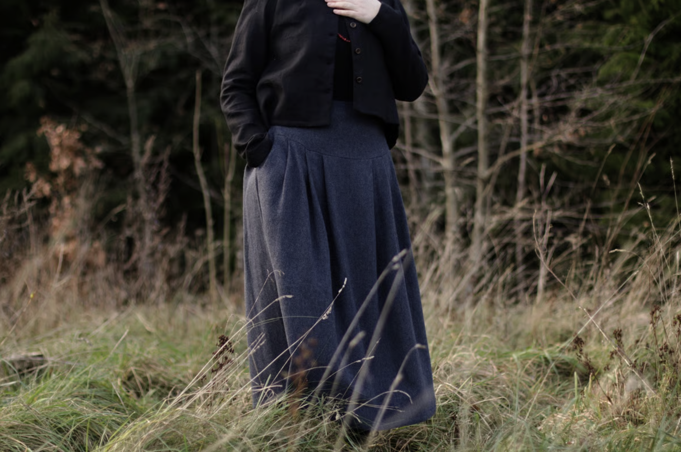 Woolen decorative skirt