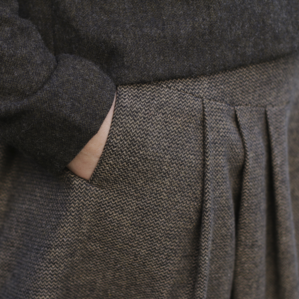 Woolen decorative skirt