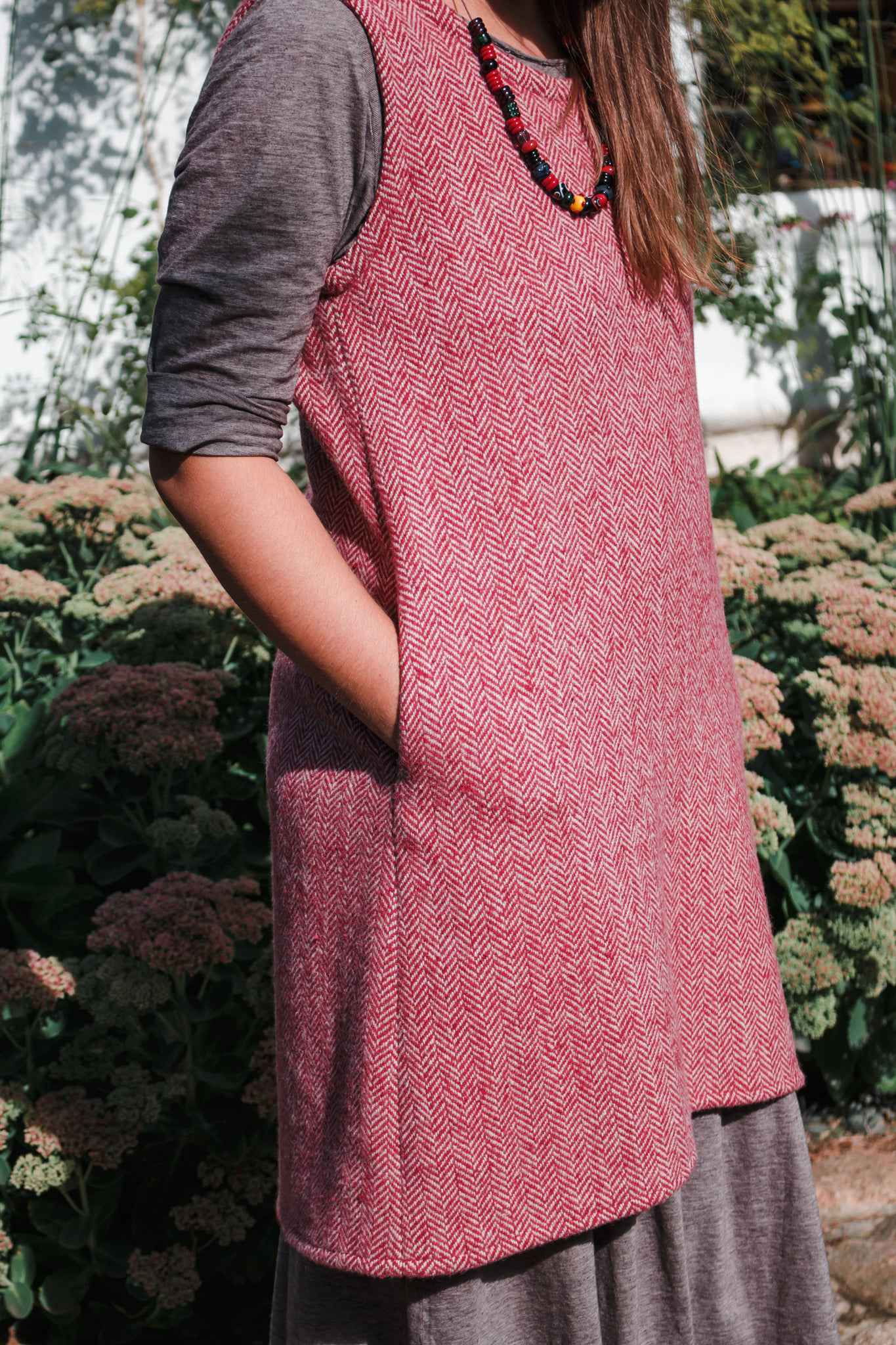 Sleeveless Woolen Tunic