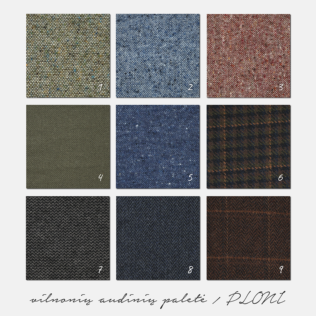 Thin woolen shirt with a woven decorative band