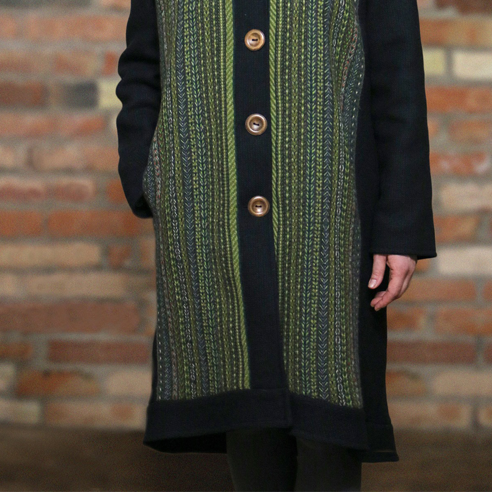 Unique Coats Made from Woven Bands