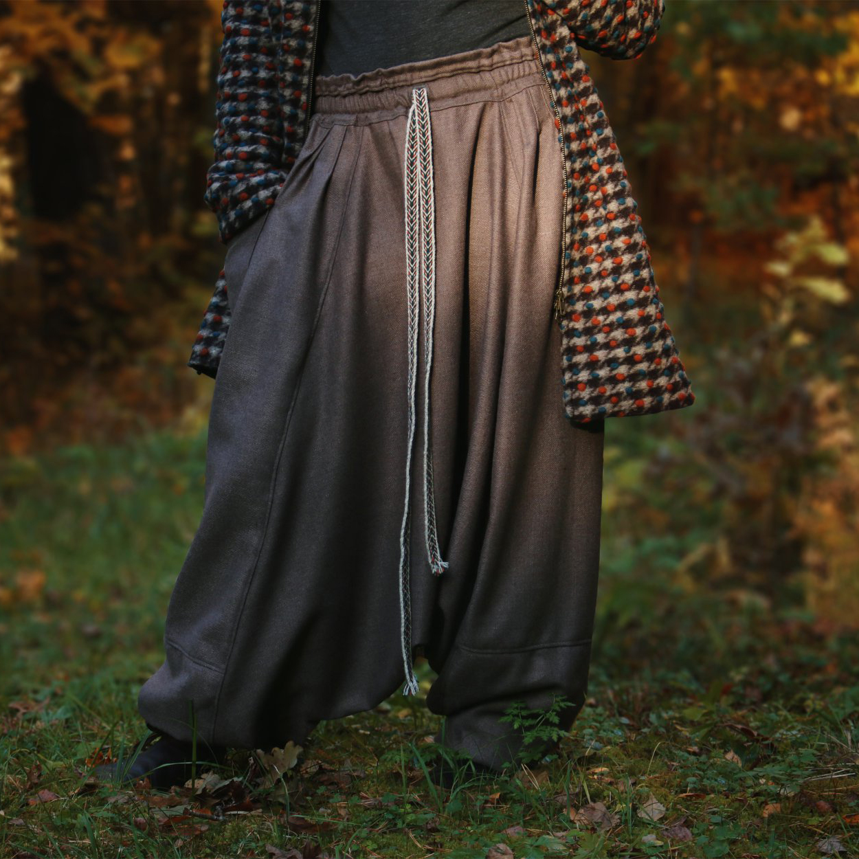 Woolen skirt pants