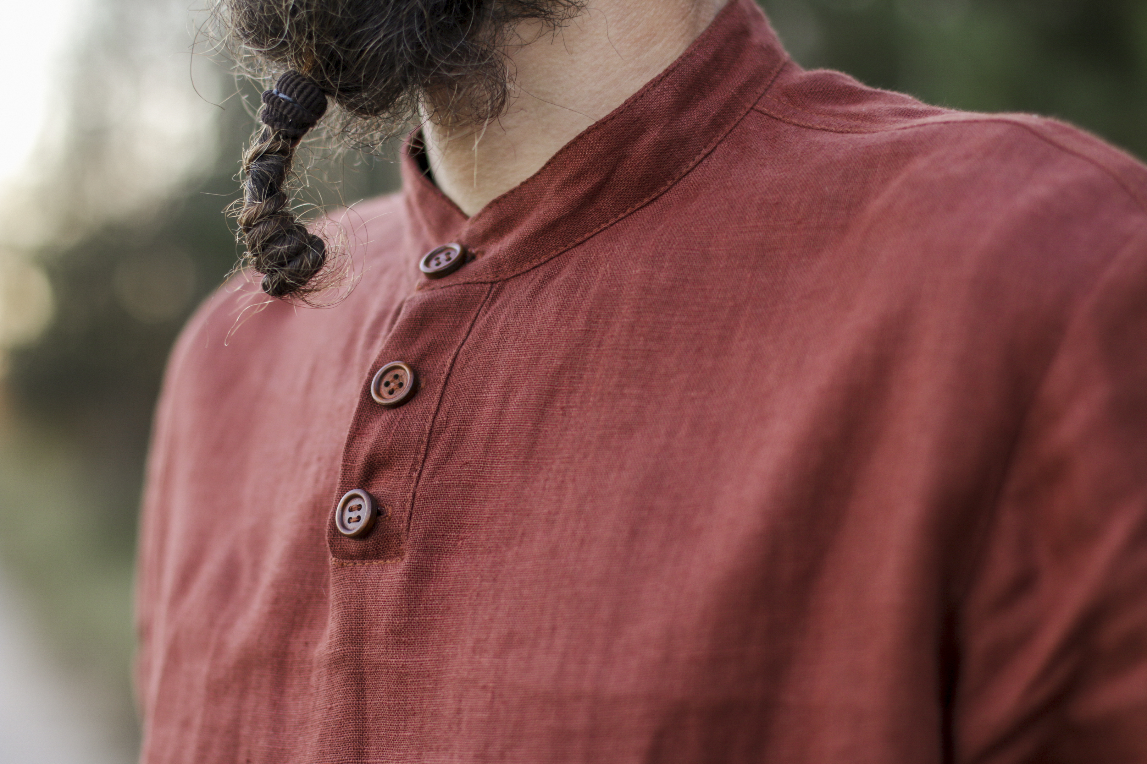Classic men's linen shirt