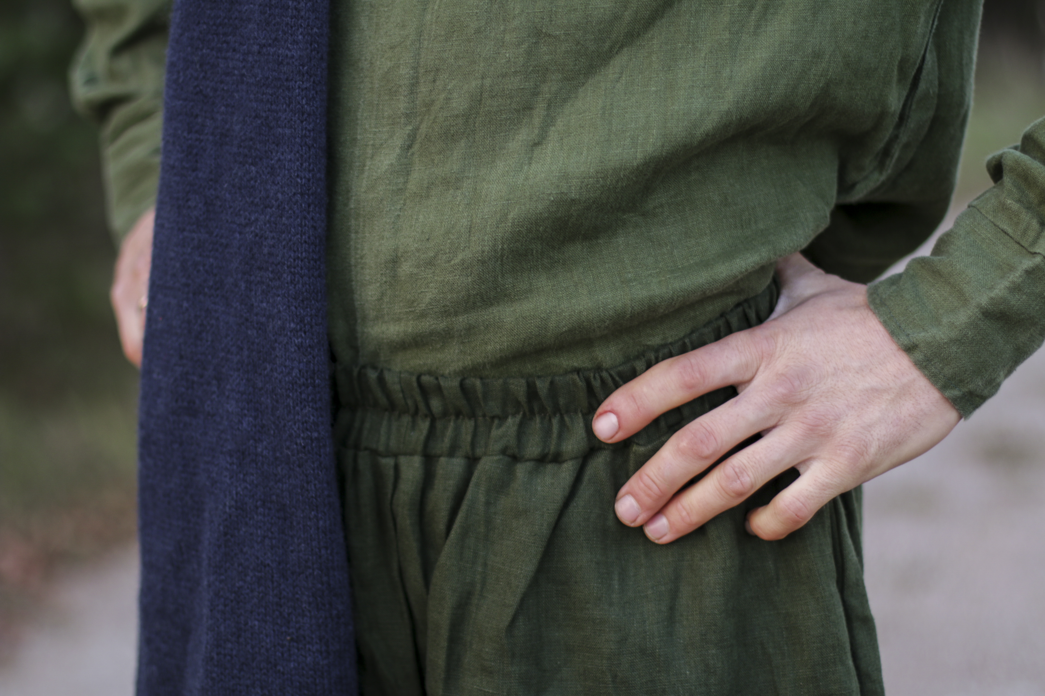 Classic men's linen shirt