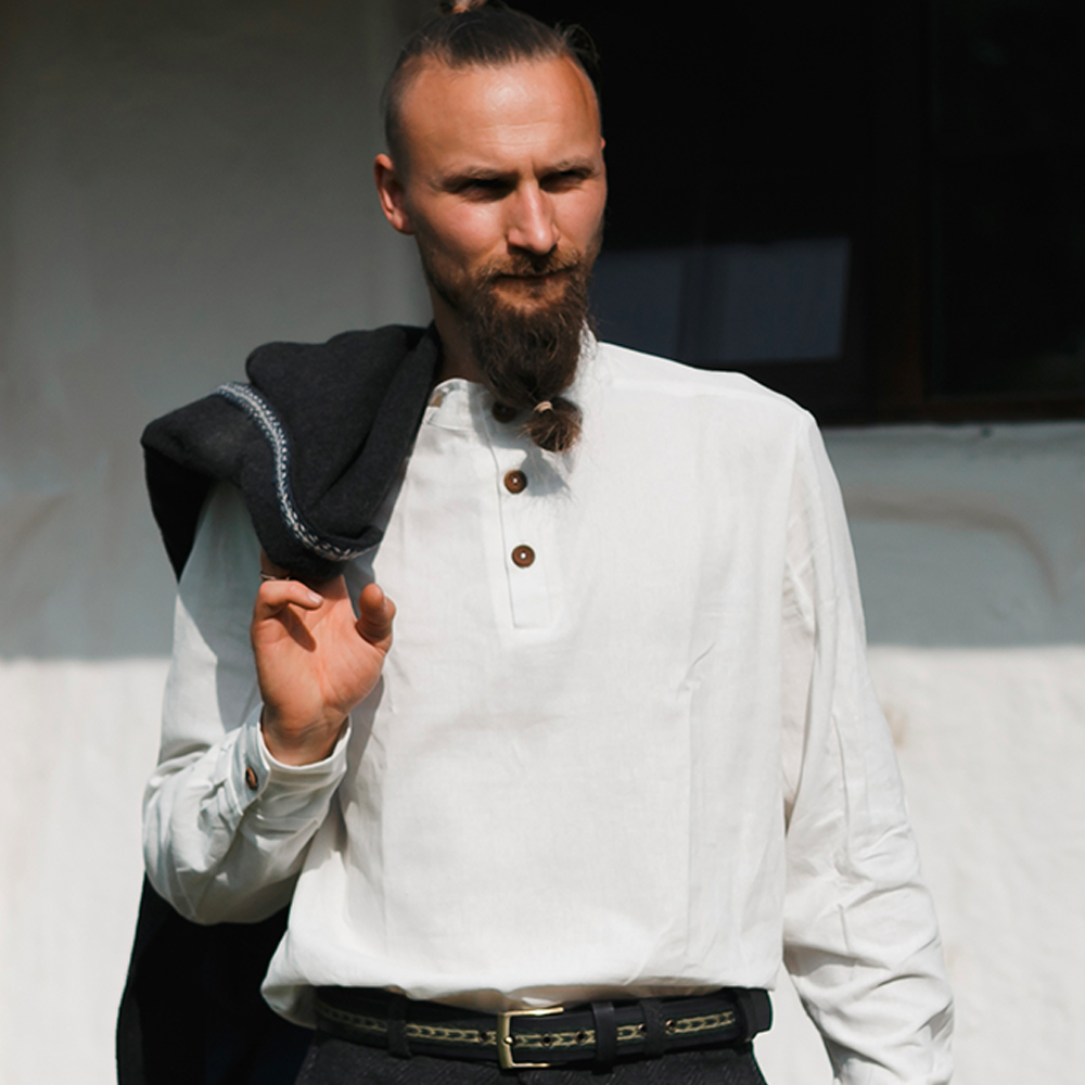 Classic men's linen shirt