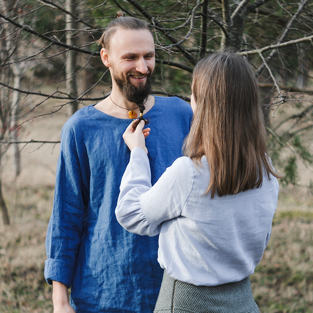 Ceremonial men's linen shirts