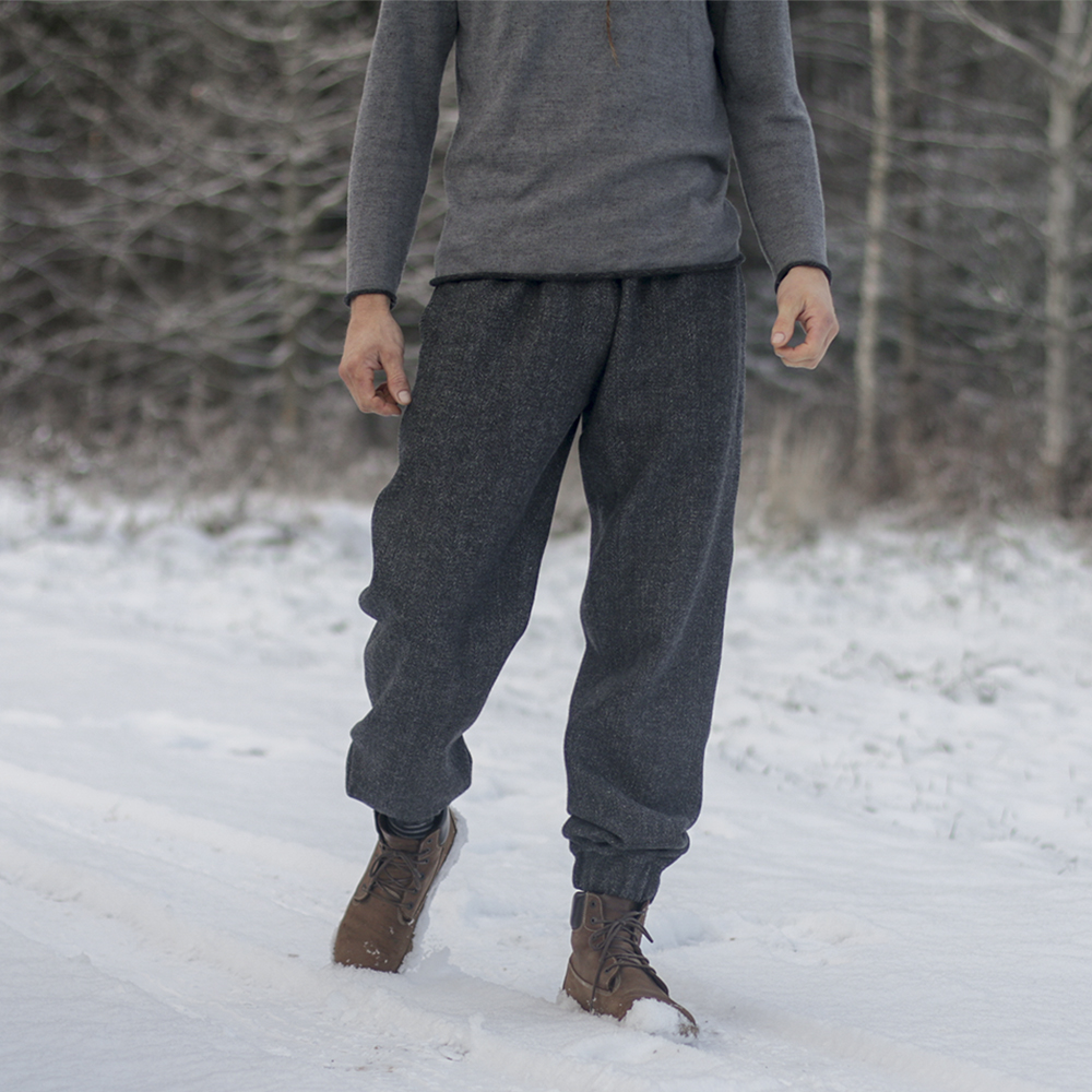 Wool leisure pants