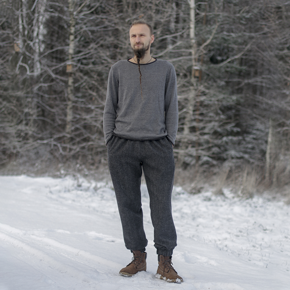 Wool leisure pants