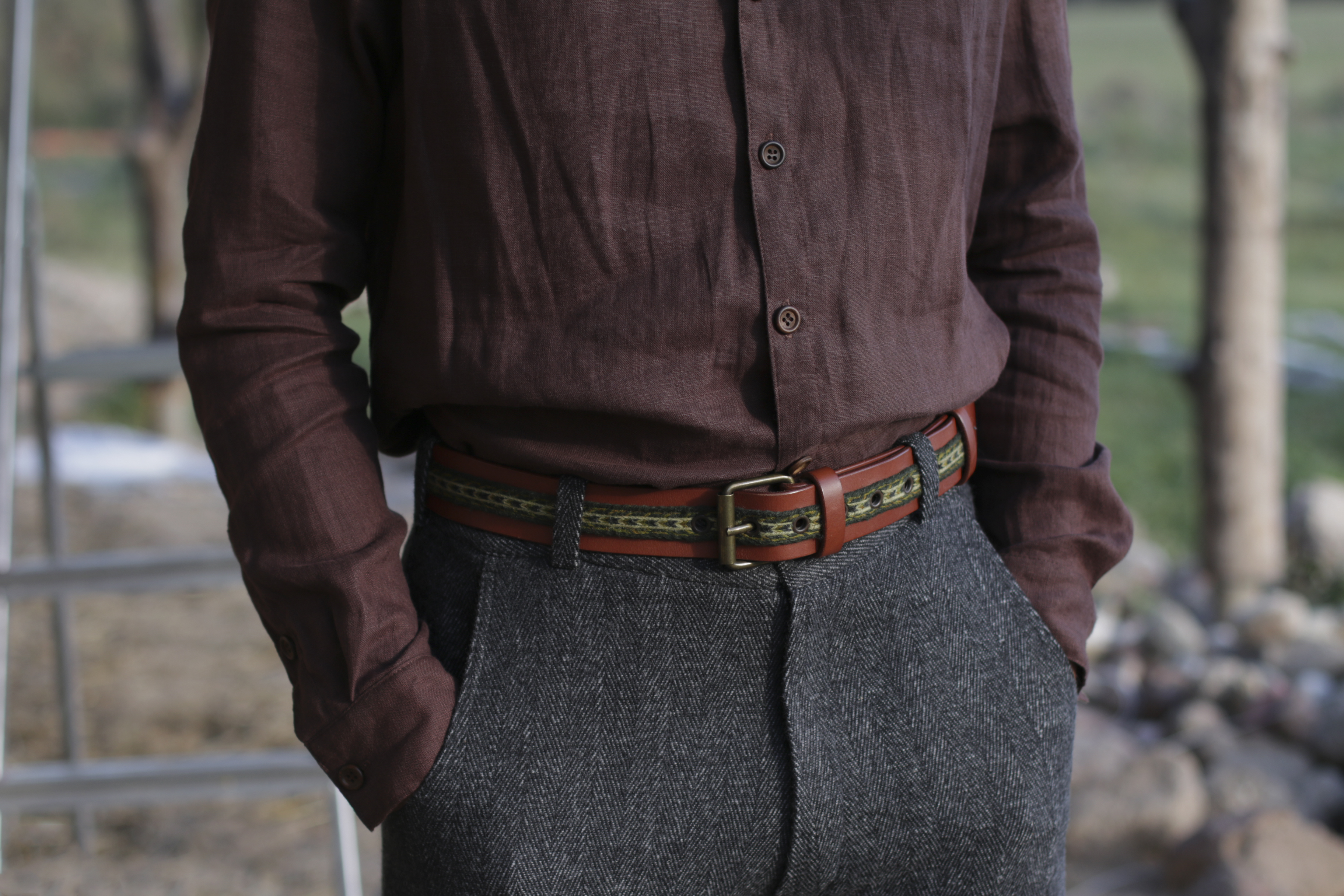 Classic men's wool trousers