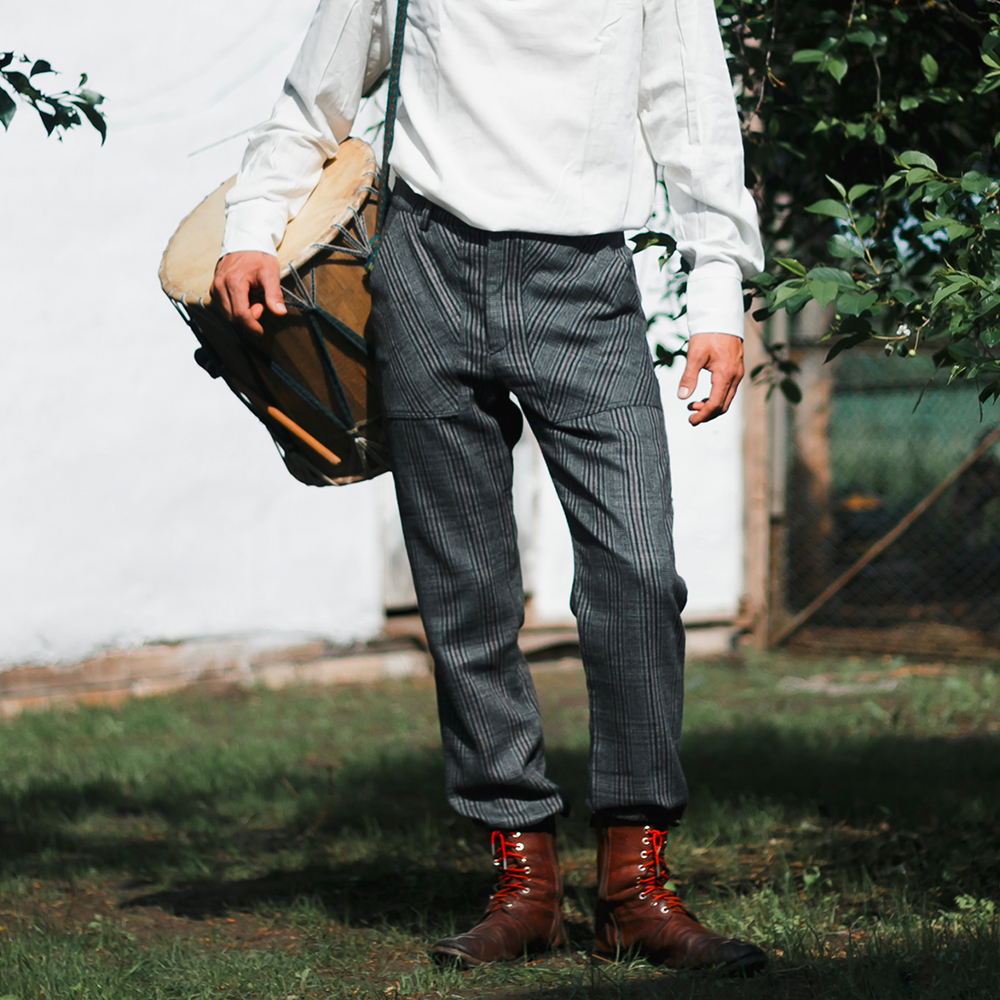 Classic men's wool trousers
