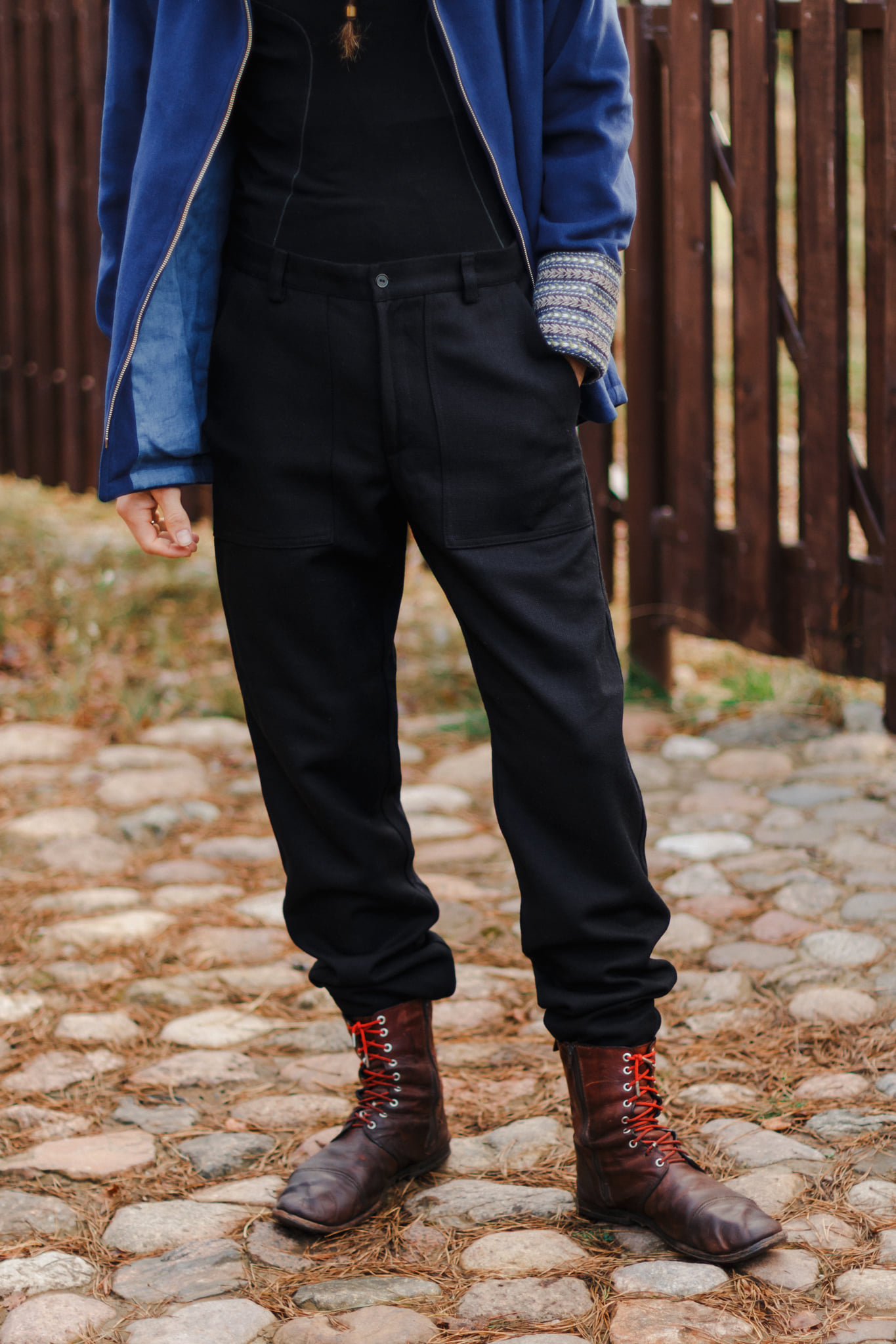 Classic men's wool trousers