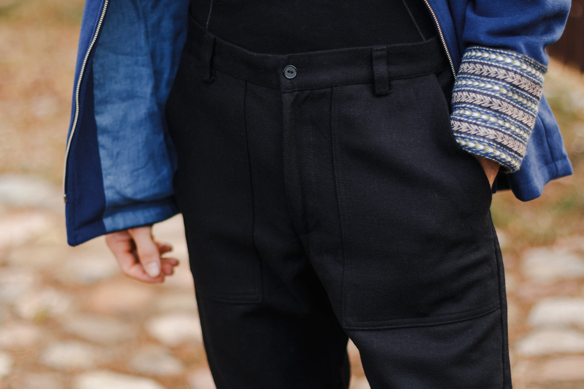 Classic men's wool trousers