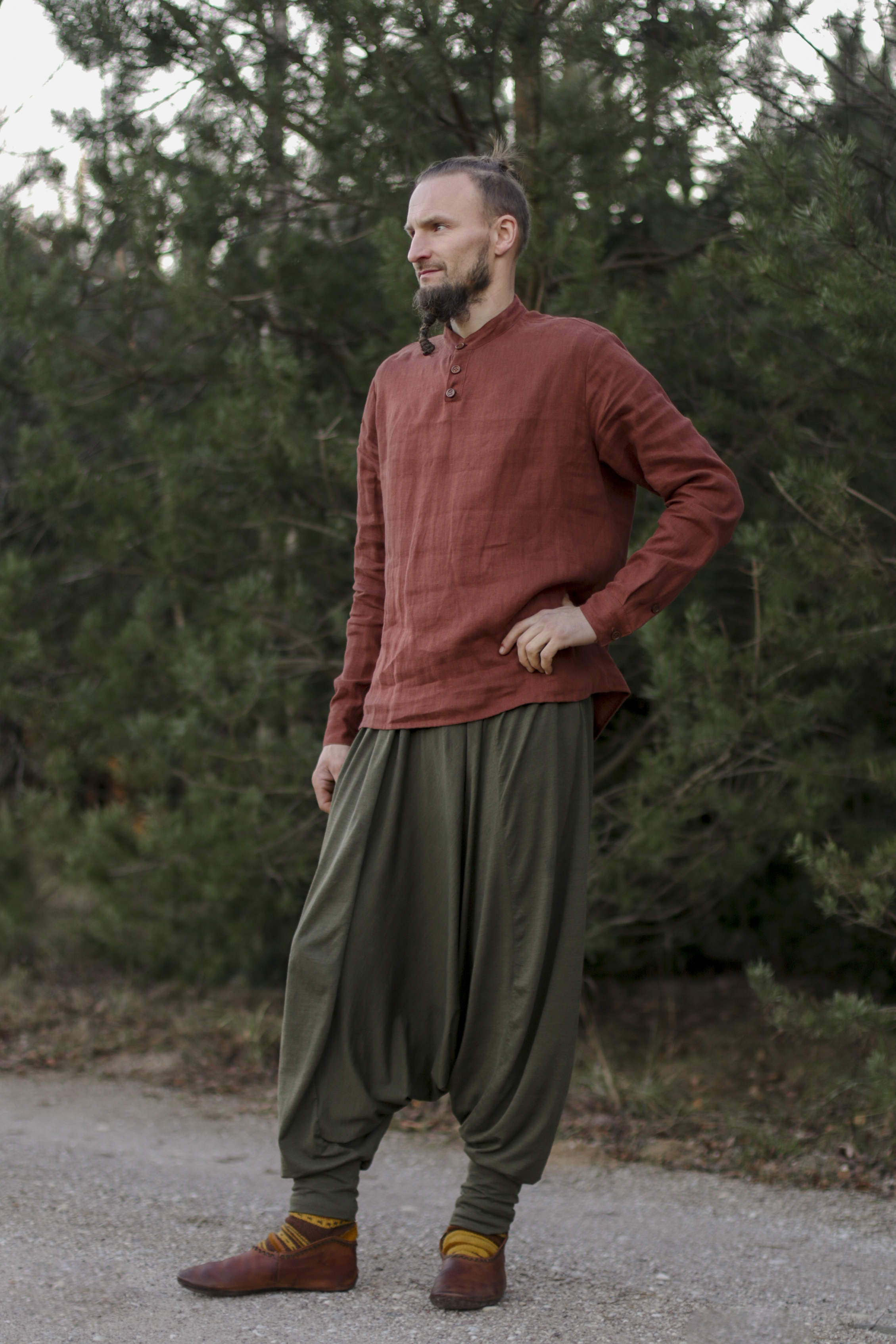 Baggy Trousers Made of Merino Wool