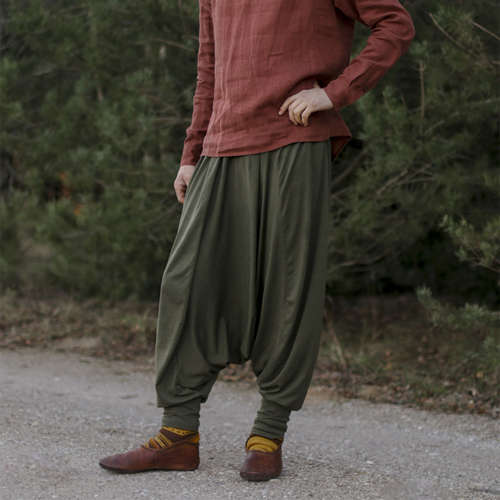 Baggy Trousers Made of Merino Wool