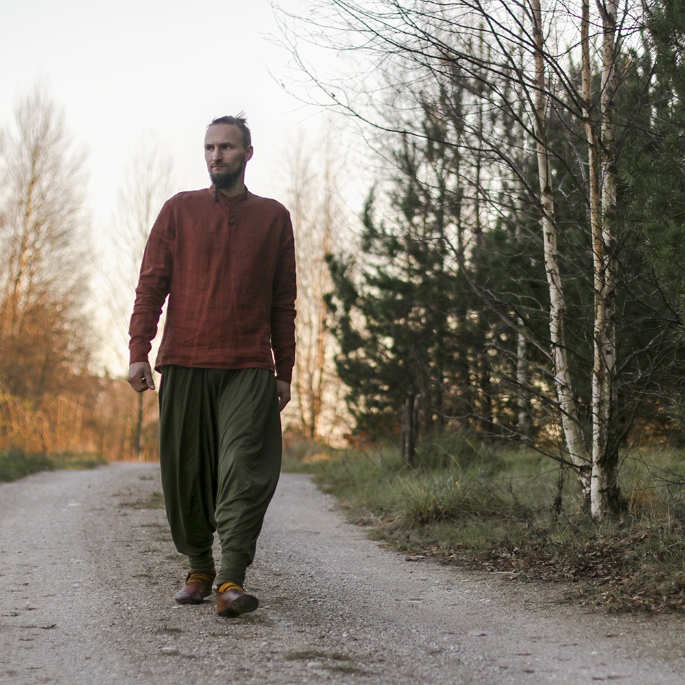 Baggy Trousers Made of Merino Wool