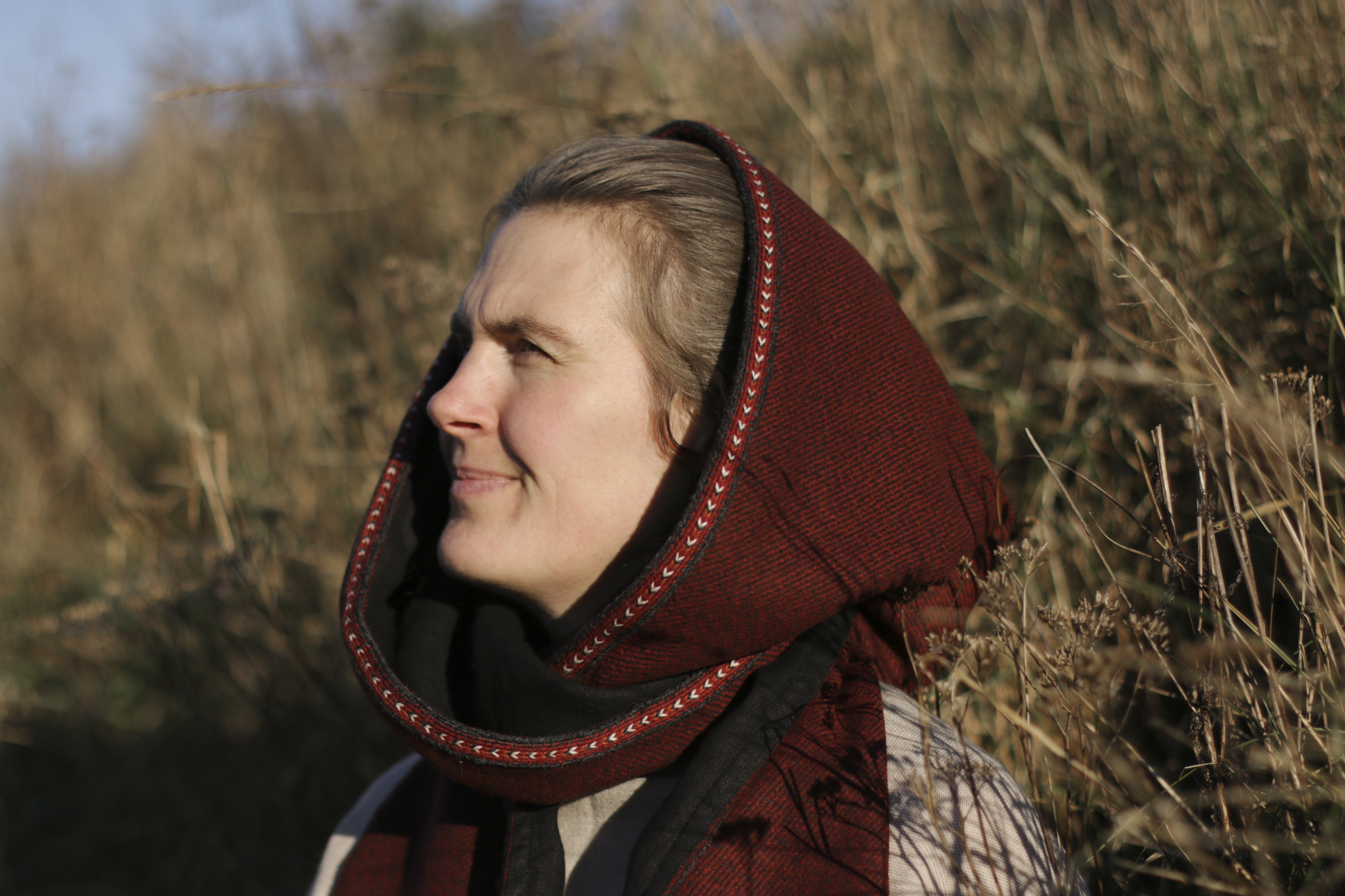 Hooded Woolen Scarf