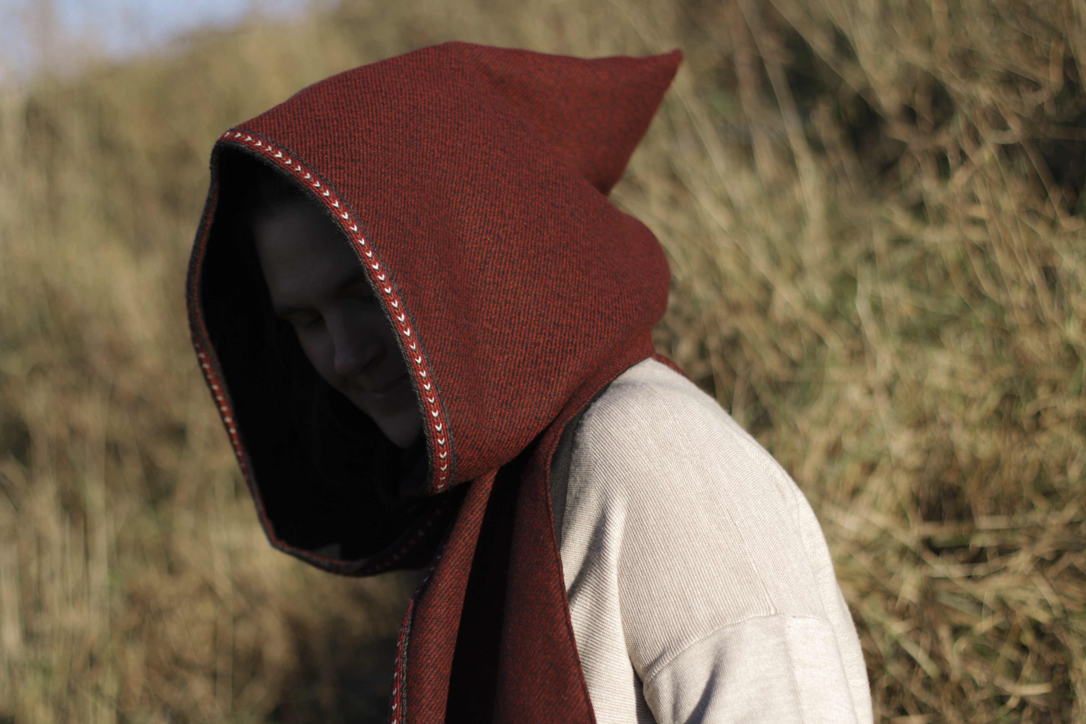 Hooded Woolen Scarf
