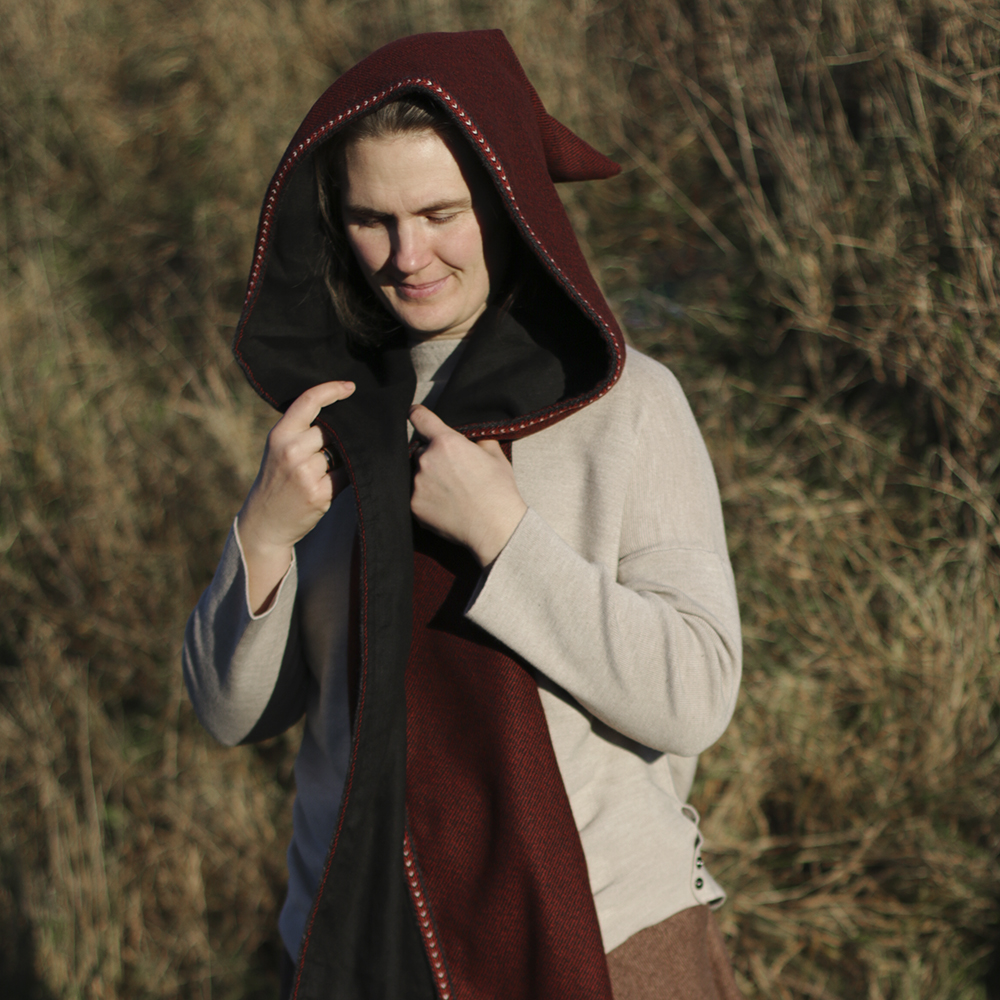 Hooded Woolen Scarf