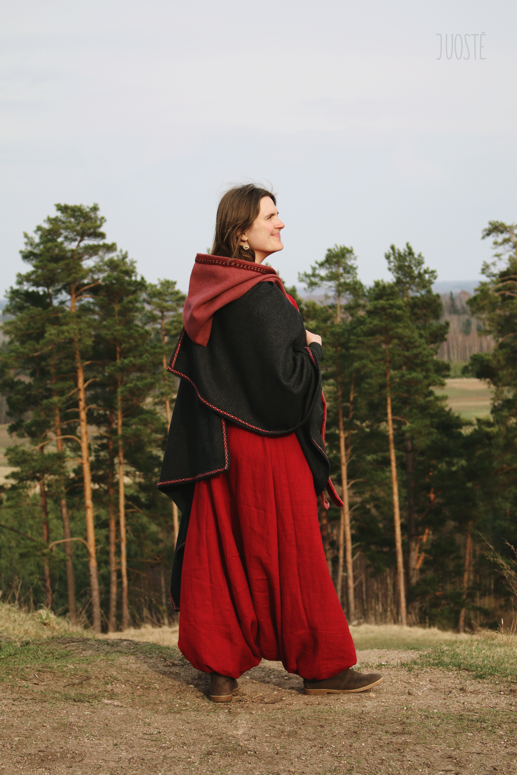 Hooded Woolen Scarf