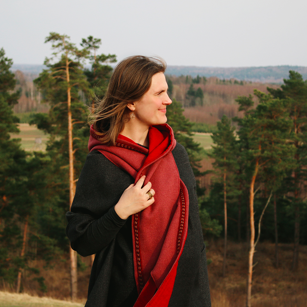 Hooded Woolen Scarf