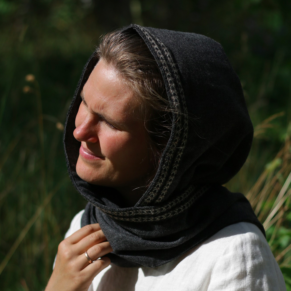 Hooded Woolen Scarf