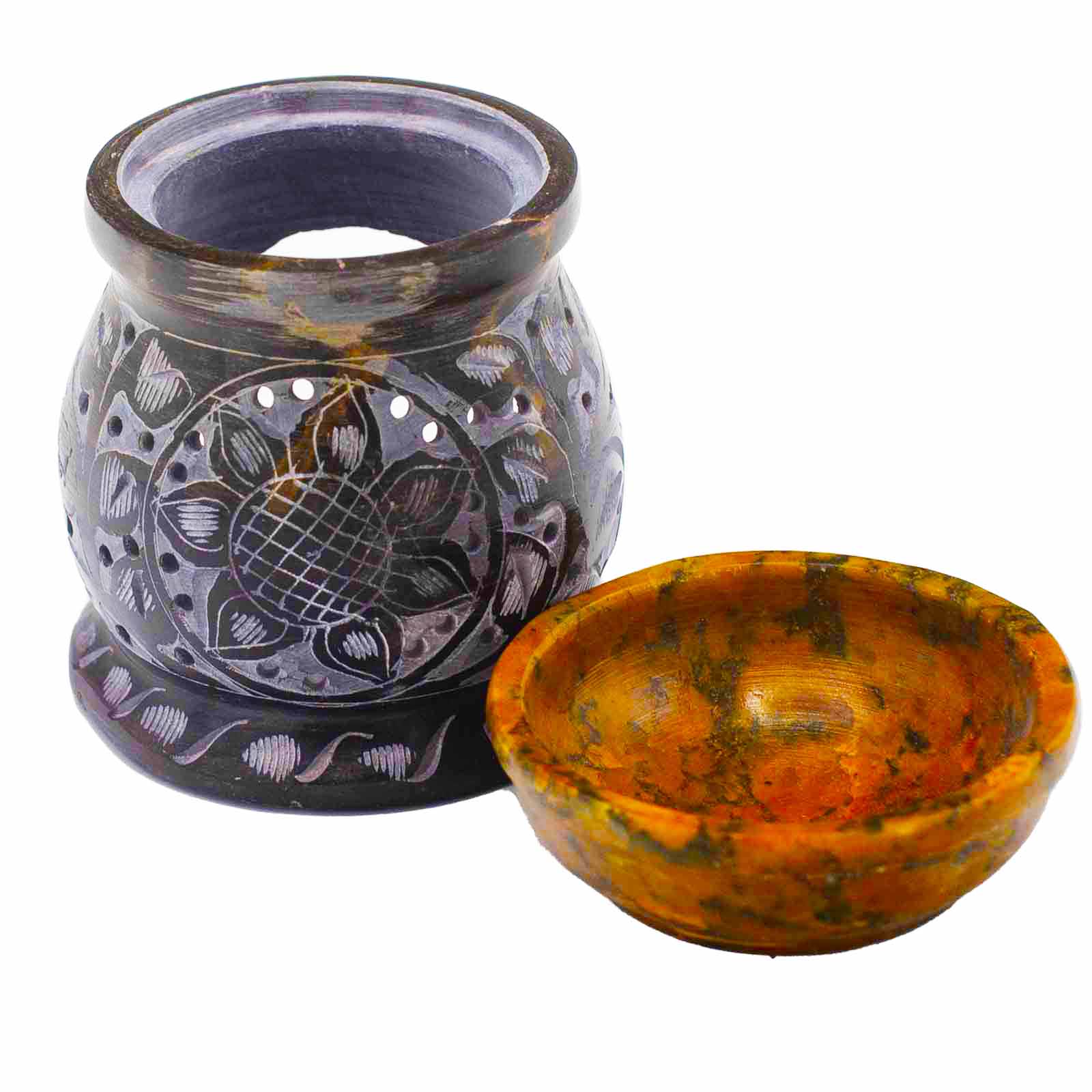 Bruleur d'huile parfumée - Fleur de mandala