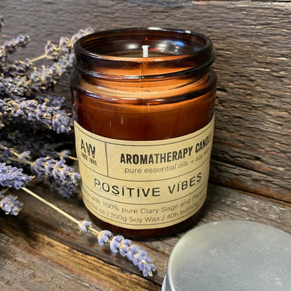 Grande Bougie aromathérapie - Positives vibes  