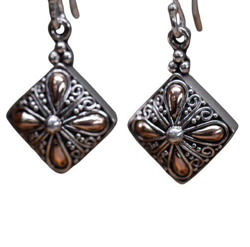 Boucles d'oreilles d'or et d'argent Prestige - Vibe boHo Baroque 