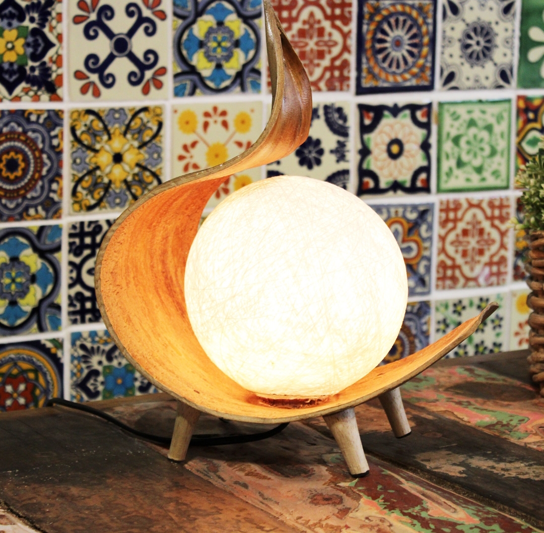 Lampe naturelle coco design -  Lueur douce 