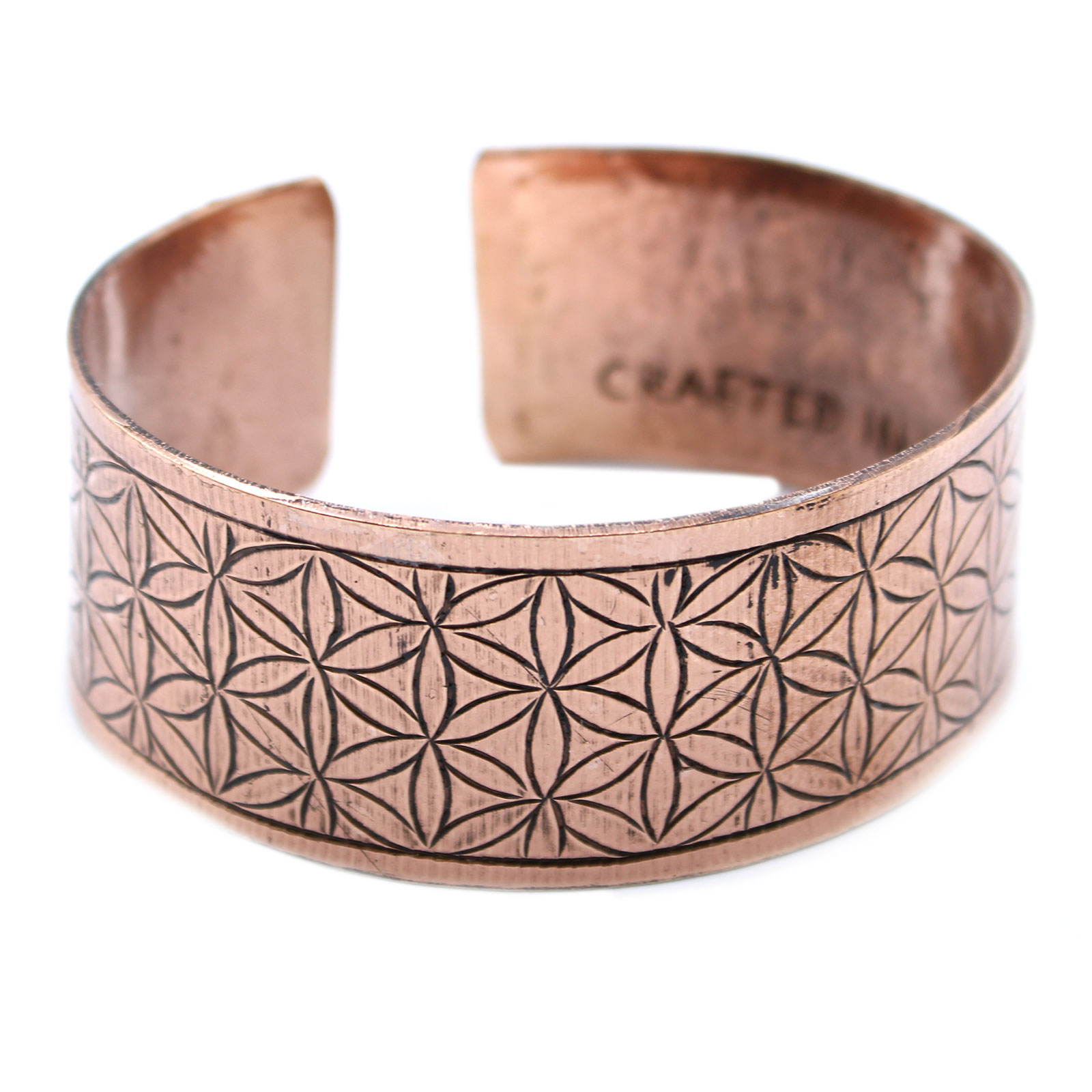 Bracelet tibetain en cuivre  - Fleur de vie