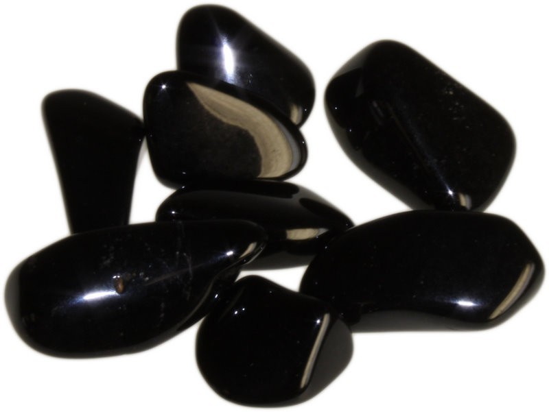 Pierres naturelles roulées - 24x Tourmaline noire