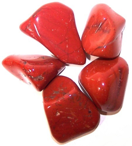 Pierres naturelles roulées -  24x Tumble L - Jaspe Rouge