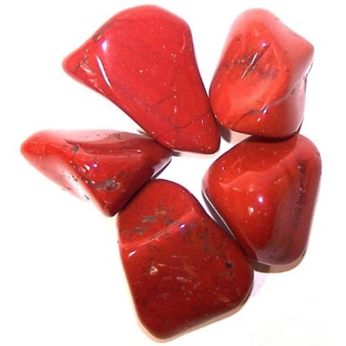 Pierres naturelles roulées -  24x Tumble L - Jaspe Rouge