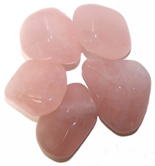 Pierres naturelles roulées -  24x Quartz rose M (K)