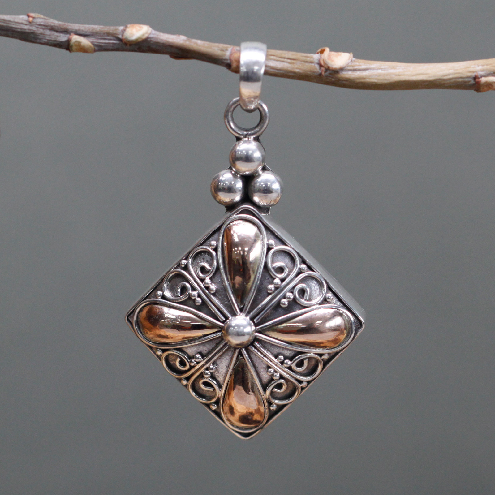 Pendentif d'or et d'argent Prestige - Vibe boHo Baroque 