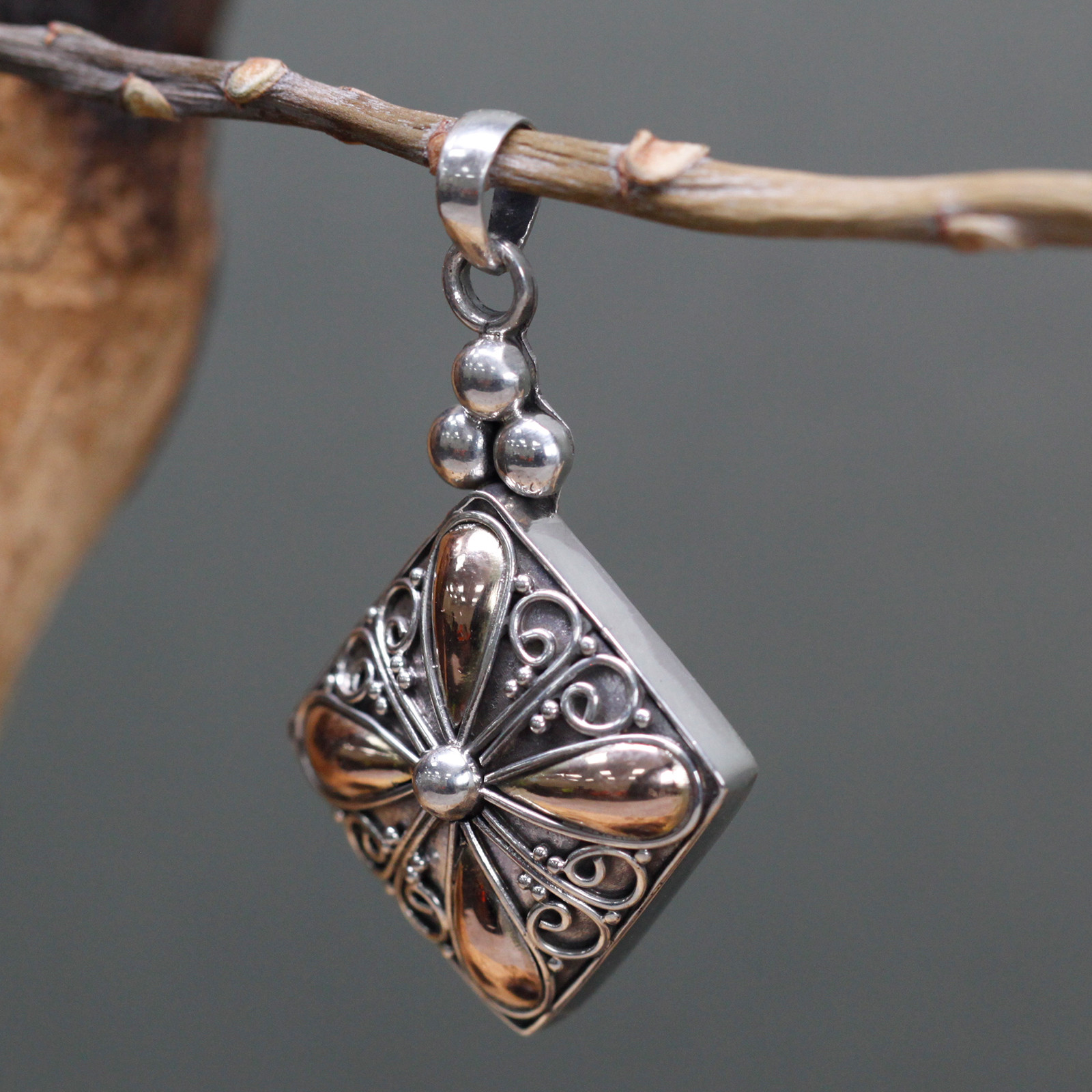 Pendentif d'or et d'argent Prestige - Vibe boHo Baroque 