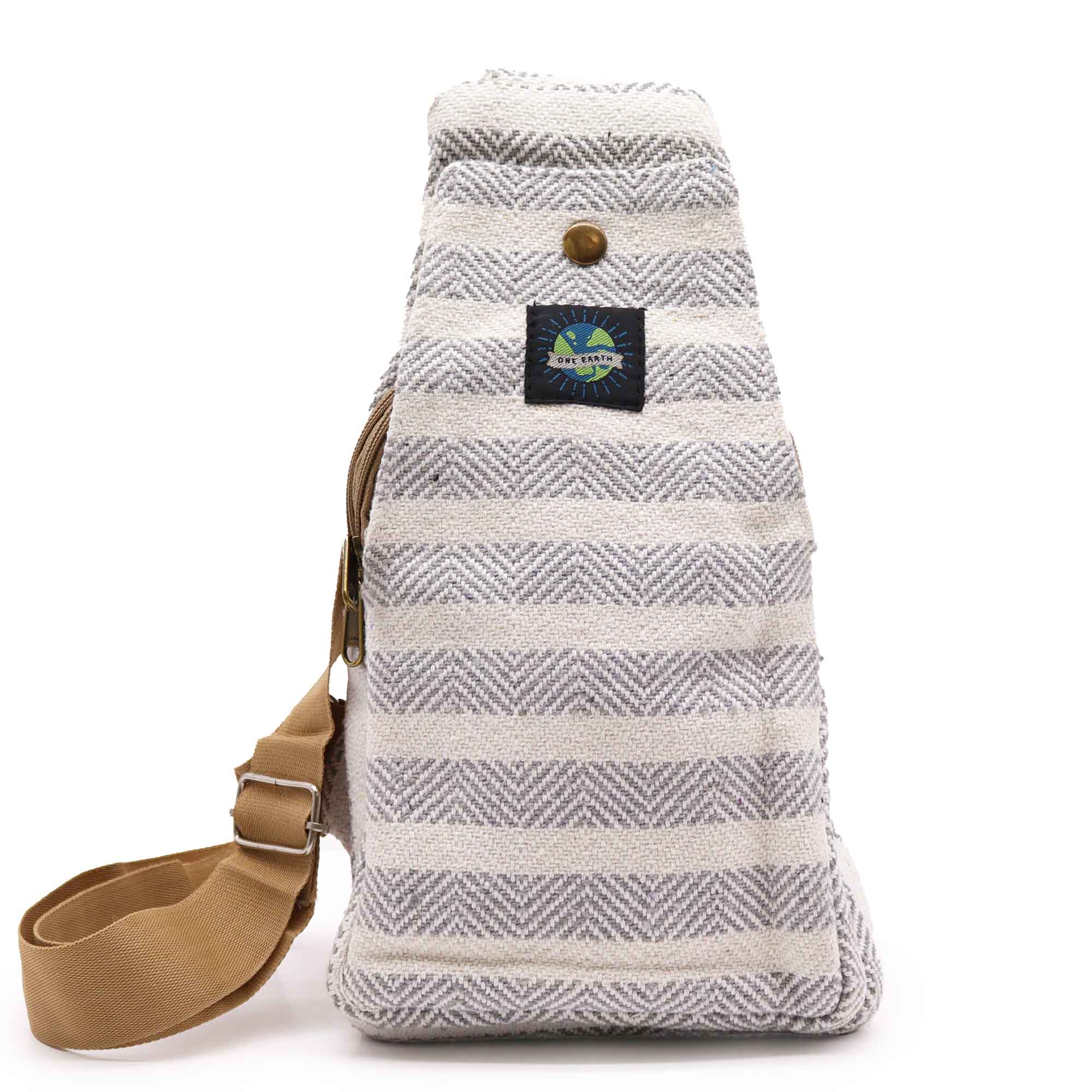 Sac bandoulière en coton naturel 