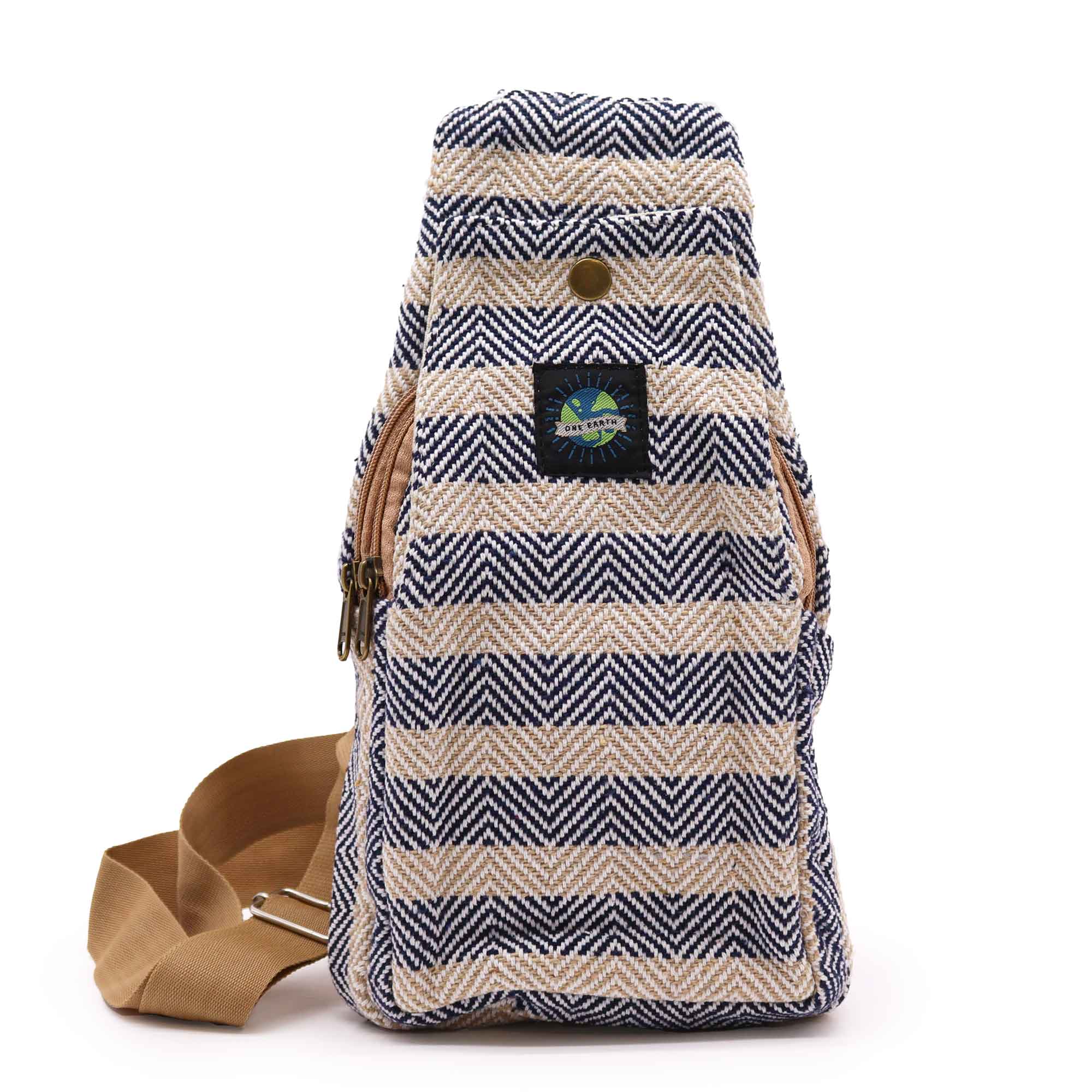 Sac bandoulière en coton naturel 