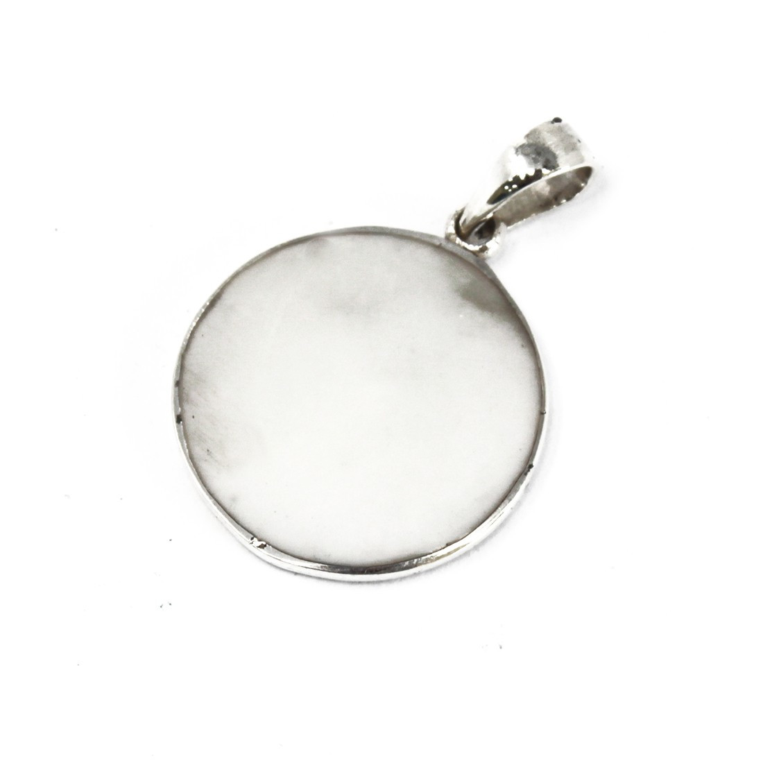 Pendentif en argent 925 - arbre de vie nacré - 22 mm