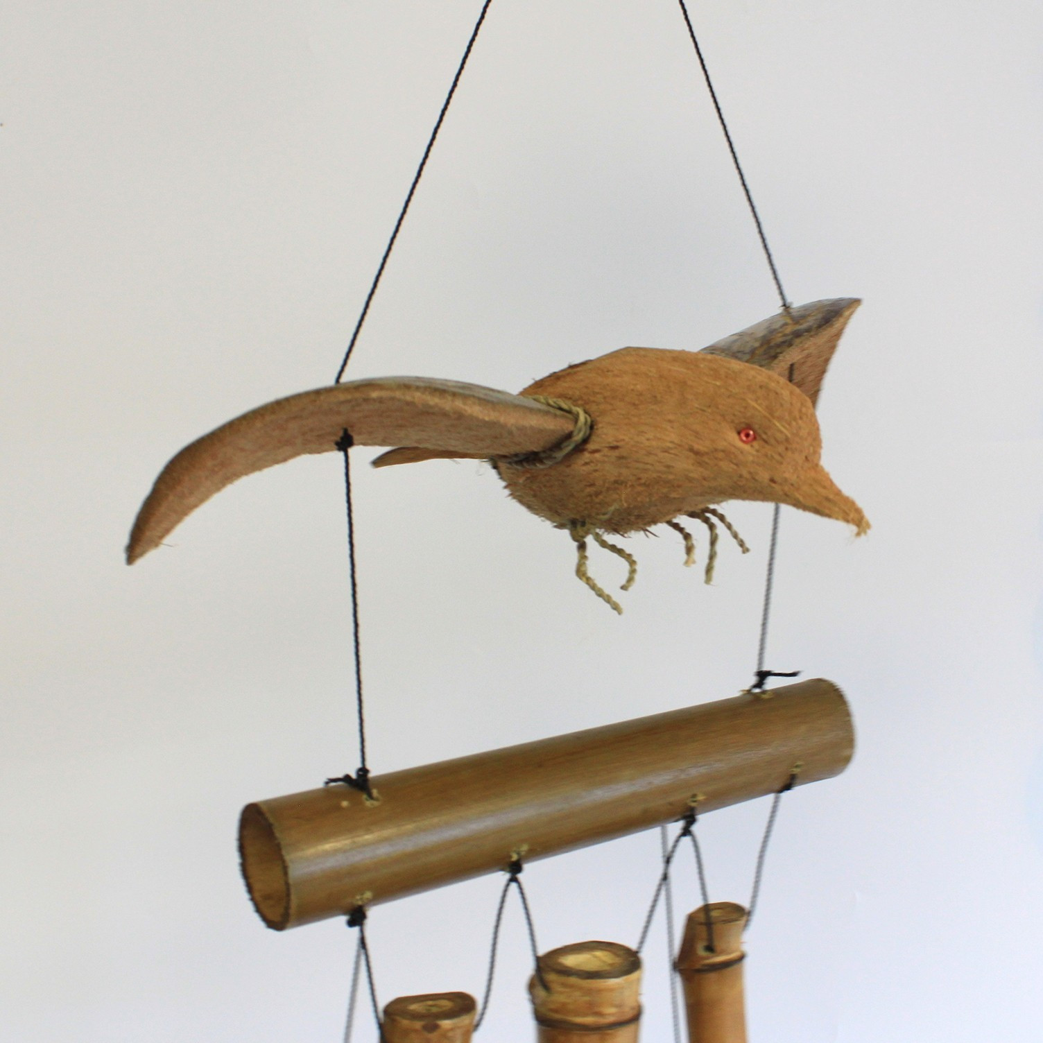 Carillon éolien en bambou -  Hirondelle