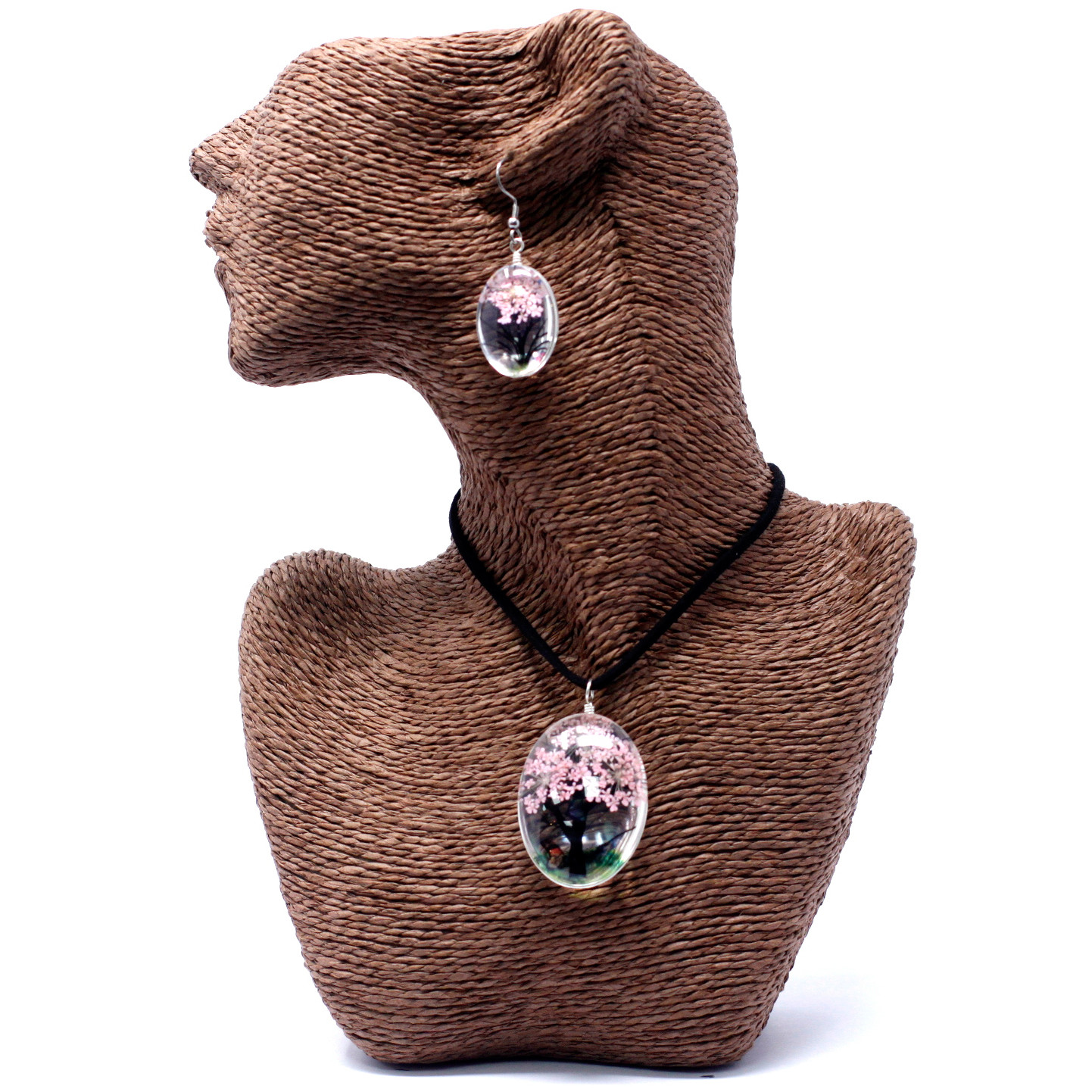 Parure de fleurs naturelles  - Rose