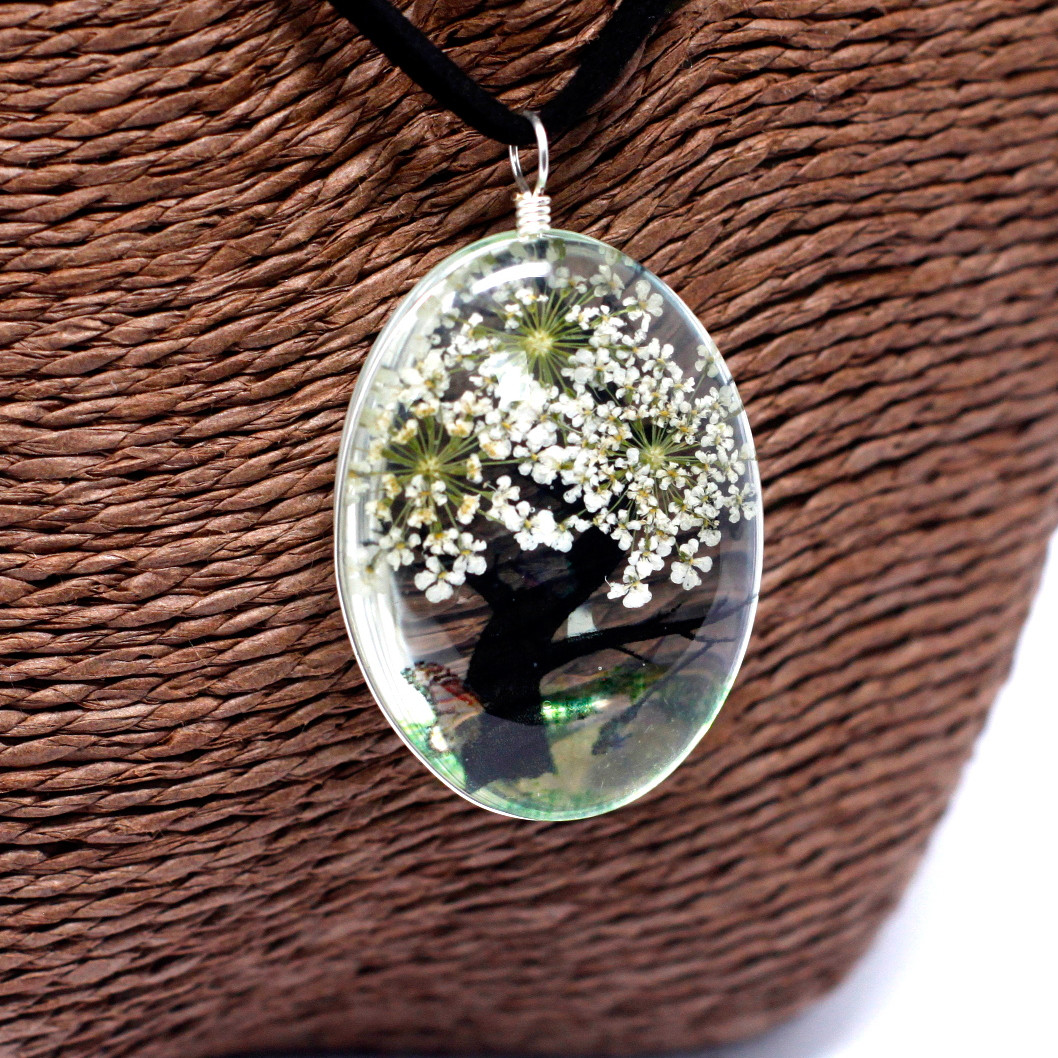 Parure de fleurs naturelles  - Blanc