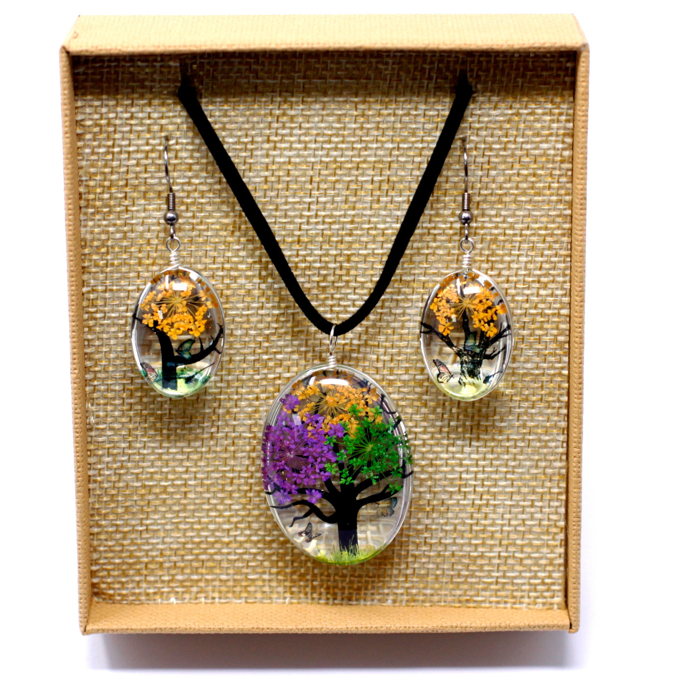 Parure de fleurs naturelles  - Multicouleur