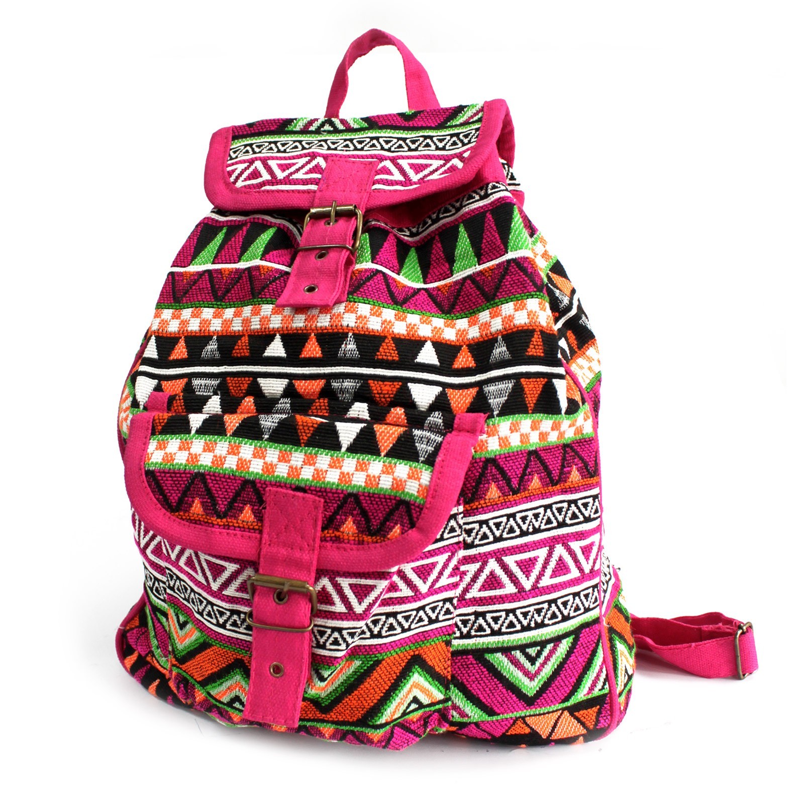 Sac à dos ethnique - Rose 