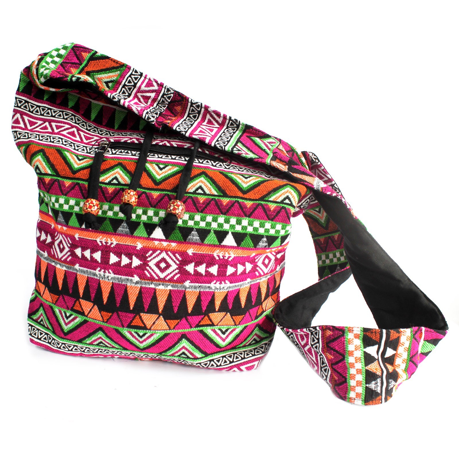 Sac à bandoulière ethnique - Rose 