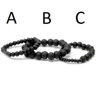 Bracelet de Perles en Bois Noir – Artisanat Indonésien Authentique